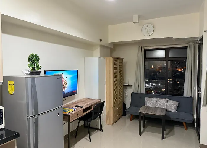 Appartement Heart Of Cozy With Pool, Gym, Wifi And Netflix Near City,ayala And It Park *